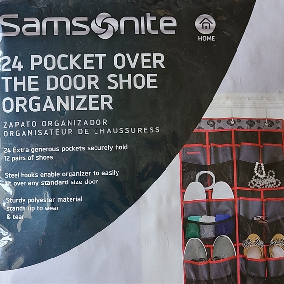 Samsonite Other - New Samsonite Tough & Durable 24 Pocket Over The Door Shoe Organizer